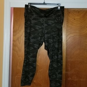 Charcoal Camo Leggings Highwaisted Powerhold 7/8